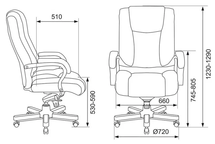 Кресло руководителя Бюрократ Т-9925ВАЛНУТ Светло-коричневый / T-9925WALNUT_4