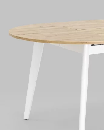 Стол раздвижной Рондо 100-135 Дуб/белый / Rondo_4