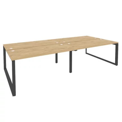 Рабочая станция на О-образном м/к ОНИКС О.МО-Д.РС-4.4.7 Тиквуд Светлый/Антрацит / ONIX O.MO-D.RS-4.4.7_0