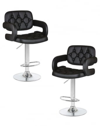 Стул барный ДОБРИН ТИЕСТО (черный) 2 шт / DOBRIN TIESTO_0