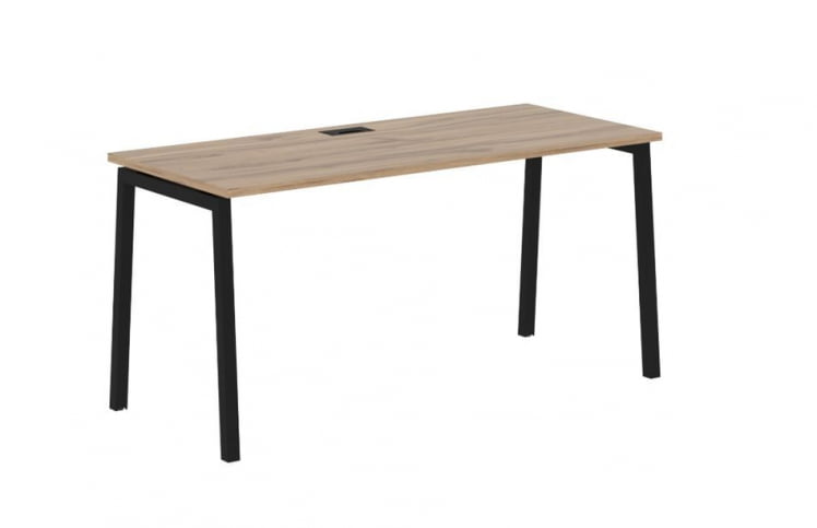 Стол письменный ЕДИС ЕЛСТ 1567 Дуб Денвер светлый Черный / EDIS ELST_0