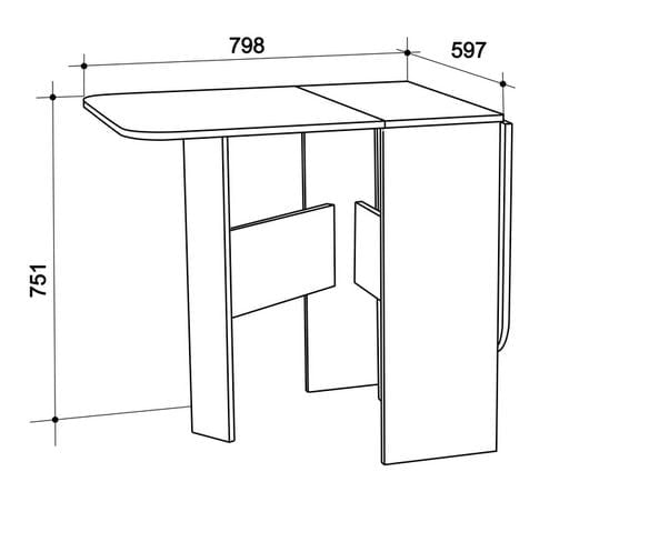 Стол-книжка Мечта Вишня оксфорд_2