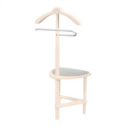 Вешалка со стулом ЛЕСЕТ Атланта Слоновая кость / LESET_2