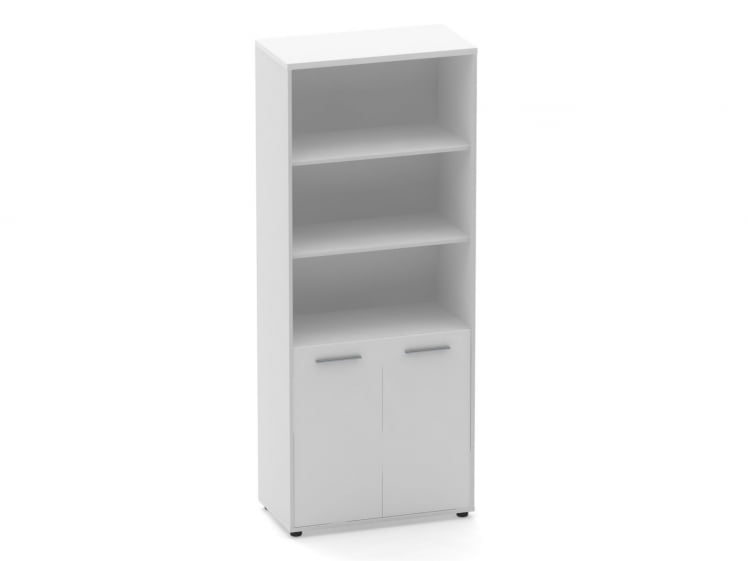 Шкаф 4 широкий верх открытый, низ закрытый Дека 10.19.111 Белый / Deka_0