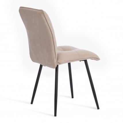 Стул обеденный Свеет флок , 46х55х88, бежевый/черный, 7 / Sweet_2