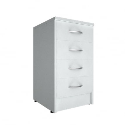 Тумба приставная (с замком) Рива А.ТП-4Ф-С Белый / Riva А.ТП-4F-S_0