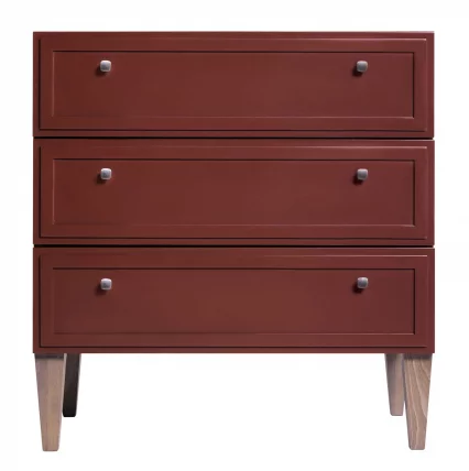 Комод 3 ящика Нортон (К) Кармин / Norton_1