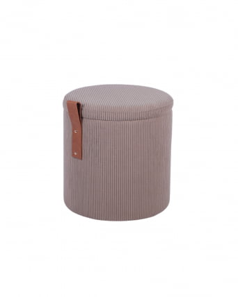 Пуф Руни С с ящиком вельвет коричневый / S_0