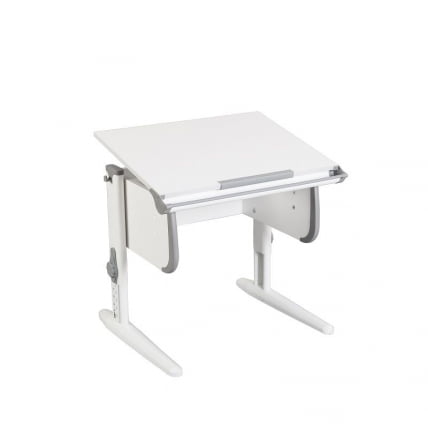 Стол универсальный трансформируемый Парта 1/75 + Стул Белый Серый / Parta Stul_1