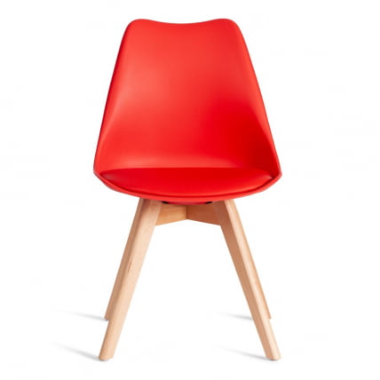 Стул ТУЛИП (мод. 73-1) дерево/пластик/экокожа, 47,5кс55кс80 см, Красный (Ред) / TULIP (mod. 47,5x55x80 (Red)_4