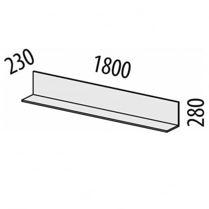 Полка навесная (лев/прав) Джерси 601.29_14