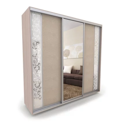 Шкаф-купе 3-х дверный Акцент-Вера КС 1800х600  Ясень шимо светлый_0