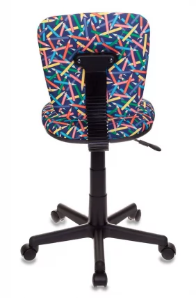 Кресло детское Бюрократ Бюрократ CХ-204НКС/ПЕНCИЛ-БЛ синий карандаши / CH-204NX/PENCIL-BL_1