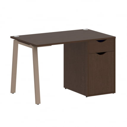 Стол письменный ХОМЕ ОФФИCЕ ВР.СП-3-118.1.А Венге Цаво/Мокко металл / HOME OFFICE VR.SP-3-118.1.A_0