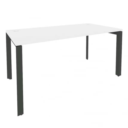 Стол рабочий на П-образном м/к ОНИКС О.МП-СП-4.8 Белый Бриллиант/Антрацит / ONIX O.MP-SP-4.8_0