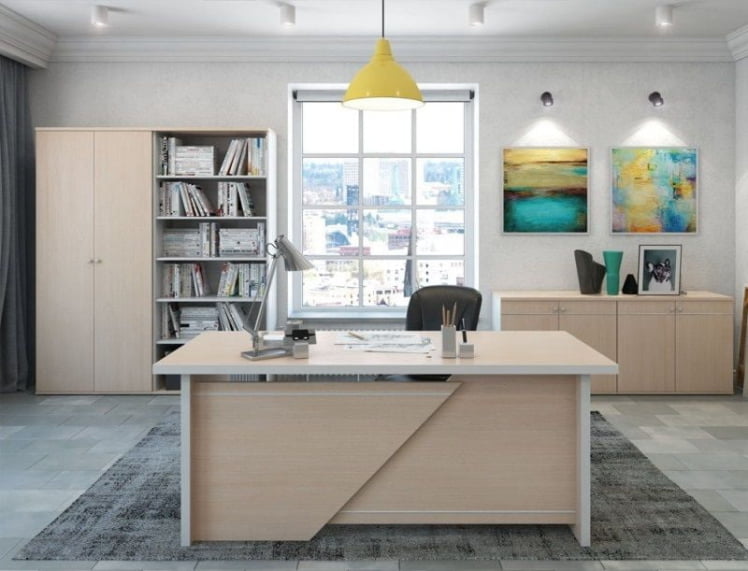 Стол письменный 220 ЗОМ27510302 Дуб шамони светлый / ZOM27510302_1