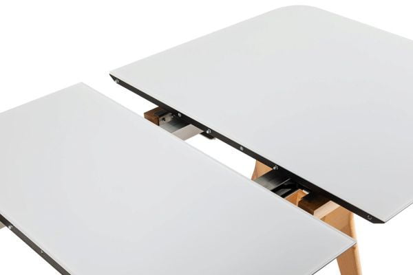 Стол раскл. Нарвик Гласс 120-150 Аутоматиc Натур/Лигхт матте гласс / Glass Automatic Natur/Light matte glass_6