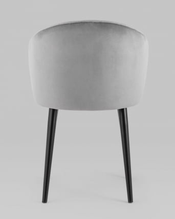 Стул с подлокотниками Брюссель велюр Серый_5