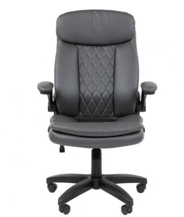 Кресло офисное CХАИРМАН 533 экокожа Серый / CHAIRMAN_1