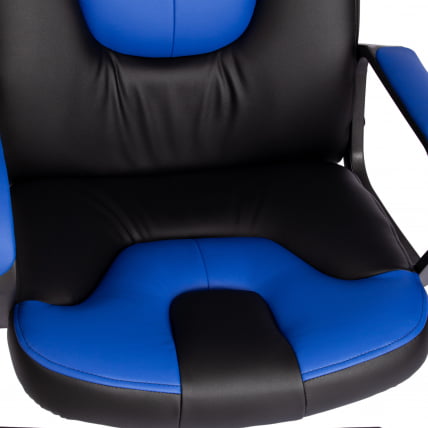Кресло НЕО 2 (22) экокожа Черный/синий 36-6/36-39 / NEO_8