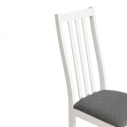 Стул СВЕДЕН Многослойная фанера, 41*40*99 см, вхите, ткань темно-серая (150) разобранный / SWEDEN white,_8