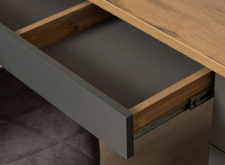 Стол с надстройкой (лев/прав) Монако 902.301 Дуб Вотан Оникс Графит_7