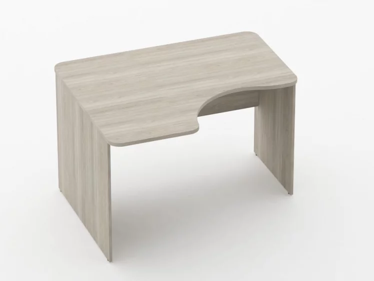 Стол угловой Глассй 1.14.12Л Дуб сантана светлый / Glassy_0