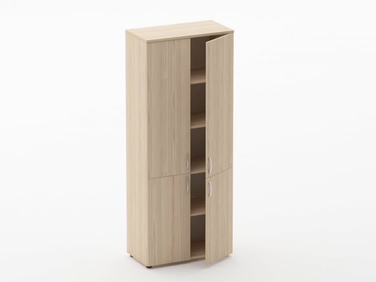 Шкаф высокий закрытый Глассй 6.19.131 Бук светлый / Glassy_1