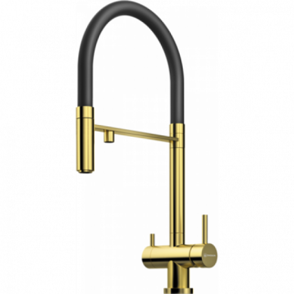 Смеситель Омоикири Канто-Пвд-Лг Латунь/Светлое Золото / Omoikiri Kanto-Pvd-Lg_0