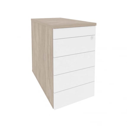 Тумба приставная / опорная (ТИП-ОН) ОНИКС О.ТПО-1.8 ТИП Дуб Аттик/Белый / (TIP-ON) ONIX O.TPO-1.8 TIP_0