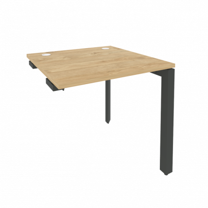 Стол-приставка на П-образном м/к к опорным элементам ОНИКС О.МП-СПР-0.8 Тиквуд Светлый/Антрацит / ONIX O.MP-SPR-0.8_0