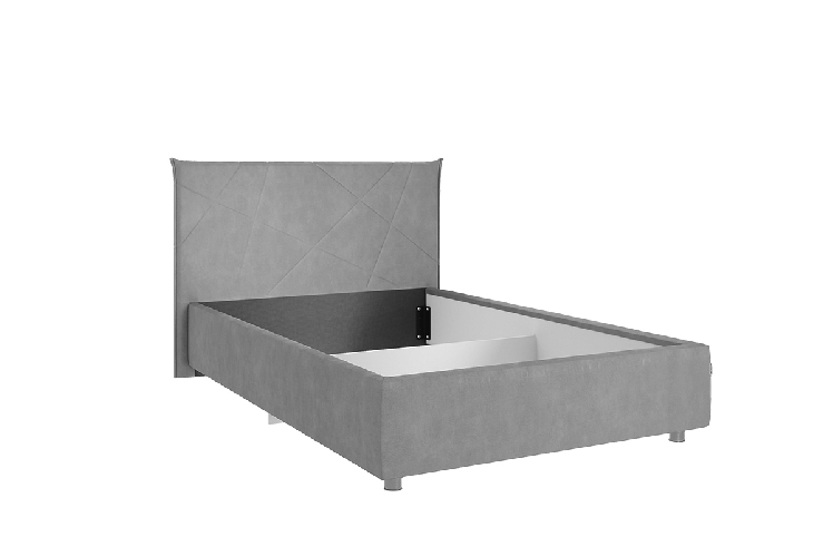 Кровать 1.2 Квест с основанием ЗО.КМ1.2-03 нежно-розовый (велюр) / ZO.KM1.2-03_1