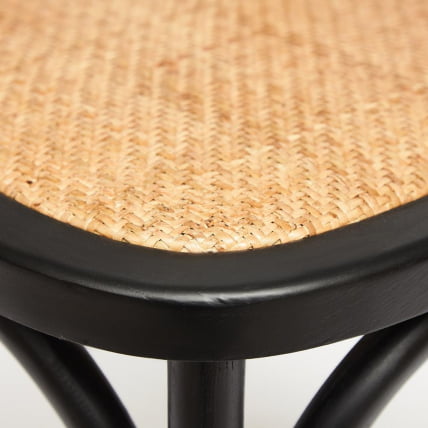 Стул CРОСС (мод.CБ2001) дерево береза, 49.5*53.5*87, черный / CROSS (mod.CB2001)_2