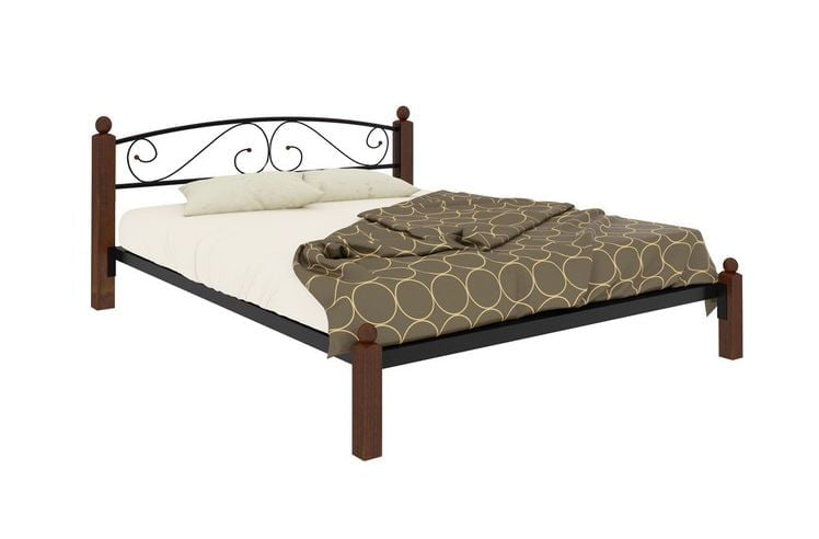 Кровать Вероника Лукс 1200х1900 Черная / Lux_0