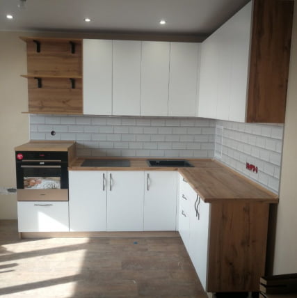 Глянцевый фартук (КОМПОЗИТ) КМ 10 Белый / KM_2