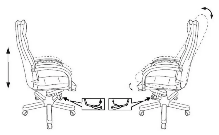 Кресло руководителя Бюрократ Т-9927ВАЛНУТ Слоновая кость / T-9927WALNUT_5