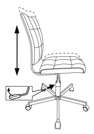 Кресло для оператора Бюрократ CХ-330М Молочный экомех / CH-330M_5