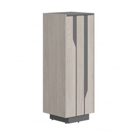 Шкаф средний Лине СФ-574201 Дуб серый Черный графит / Line_0