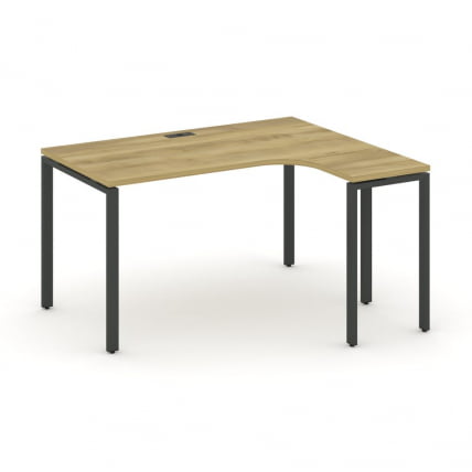 Стол эргономичный правый CОНCЕПТ CН.ОСА-002(Р) Дуб Винченцо Антрацит / CONCEPT CN.OSA-002(R)_0