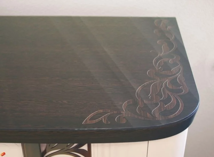 Комод Катрин 92.20 Дуб венге Белый песок Браун вуд_3