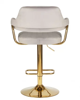 Стул барный ДОБРИН CХАРЛЙ ГОЛД Серый велюр МДЖ9-75 / DOBRIN CHARLY GOLD MJ9-75_4