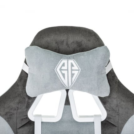 Кресло компьютерное БРАБИКС Форсер ГМ-127, 2 подушки, ткань, серое/светло-голубое / BRABIX Forcer GM-127,_9