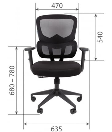 Кресло руководителя Чаирман CХ560 БП Черный / Chairman CH560_6