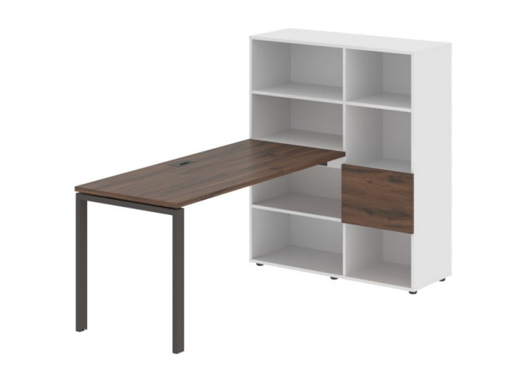 Рабочая станция ЕДИС ЕУРСТ 1115 Дуб Денвер темный Мокко Белый / EDIS EURST_0