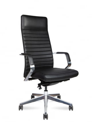 Кресло руководителя СИЕНА М кожа Черный / M_0