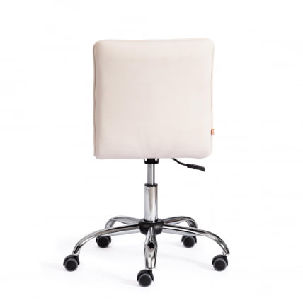 Кресло офисное ЗЕРО СС флок , молочный, 4 / ZERO_3
