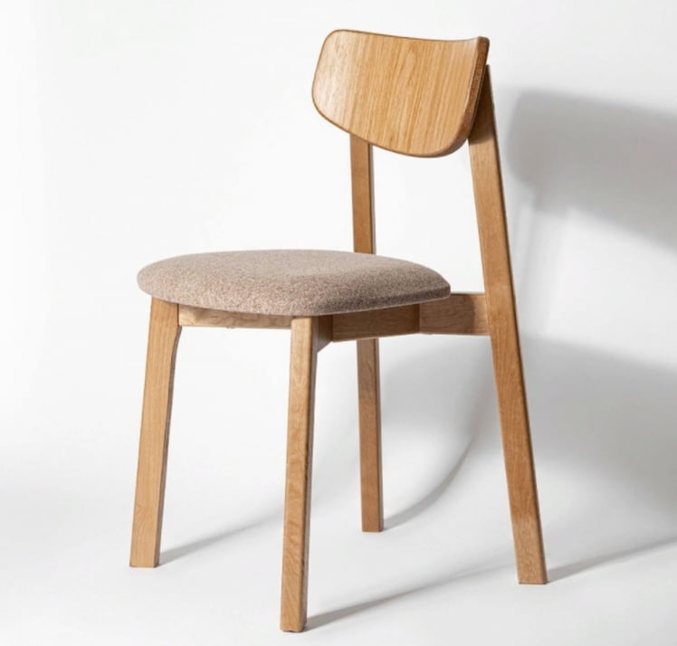 Стул с мягким сиденьем Вега Беррй жаккард Дуб золотой / Berry_0