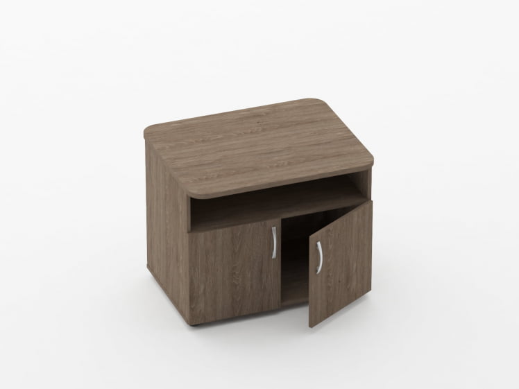 Тумба под оргтехнику Глассй 3.16.10 Дуб Верцаска / Glassy_1