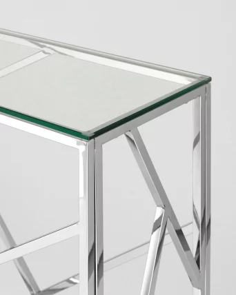 Консоль АРТ ДЕКО 115кс30 Серебро / 115x30_4