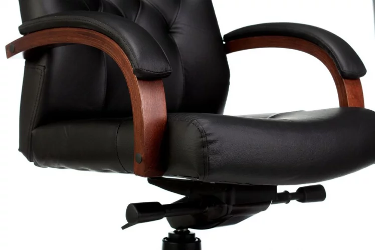 Кресло руководителя Бюрократ Т-9928ВАЛНУТ/БЛАCК / T-9928WALNUT/BLACK_4